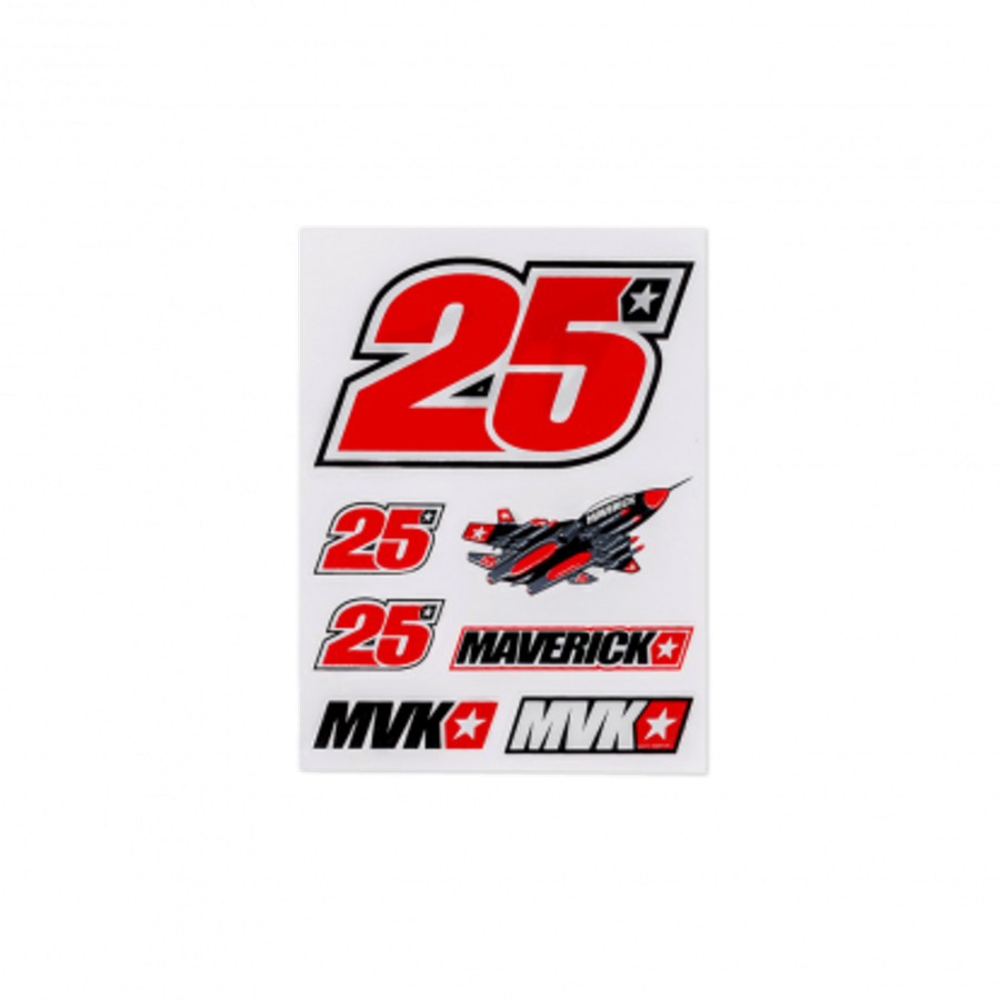 Maverick Vinales malé samolepky MVK 25
