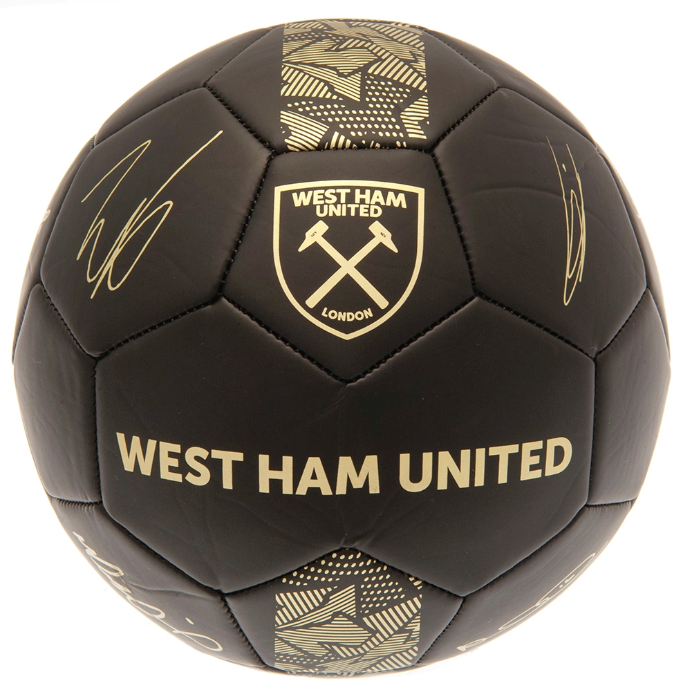 West Ham United fotbalový míč Signature Gold PH size 5