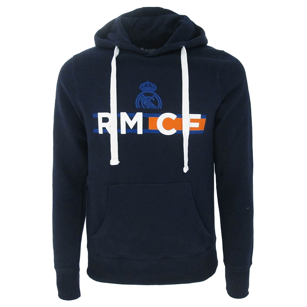 Real Madrid pánská mikina s kapucí rmcf navy