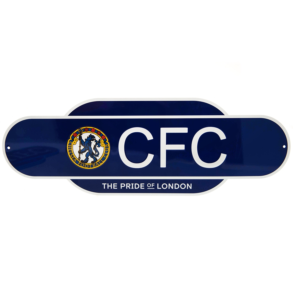 FC Chelsea cedule na zeď Colour Retro Sign