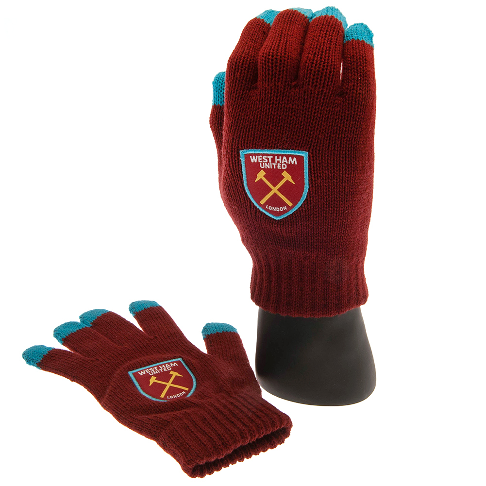 West Ham United dětské rukavice Touchscreen Knitted Gloves Junior