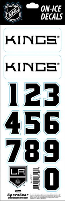 Los Angeles Kings samolepky na helmu Decals