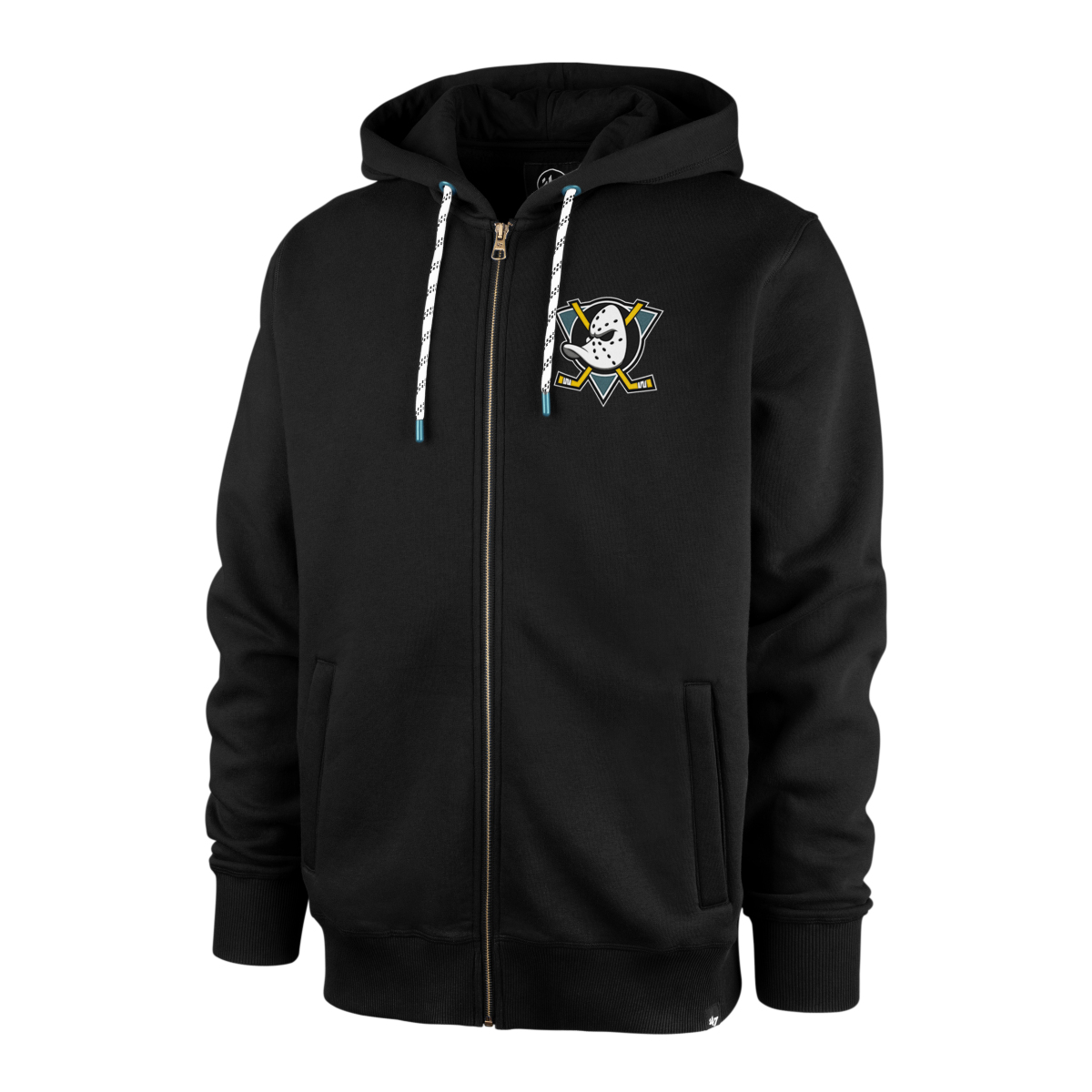 Anaheim Ducks pánská mikina s kapucí back check 47 morris full zip hood