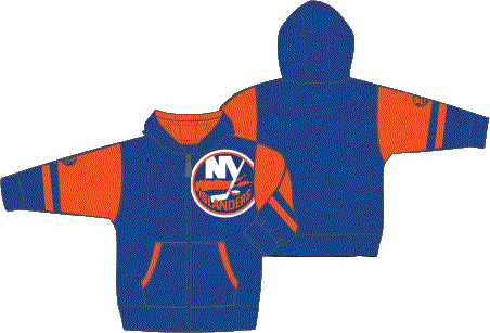 New York Islanders dětská mikina s kapucí Faceoff Colorblocked Fleece Full-Zip