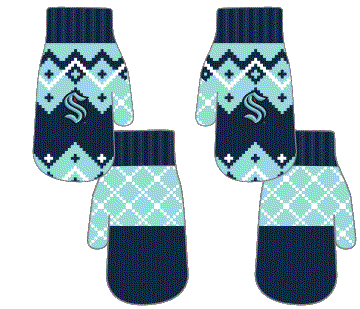 Seattle Kraken dětské rukavice Fleece Lined Patchwork
