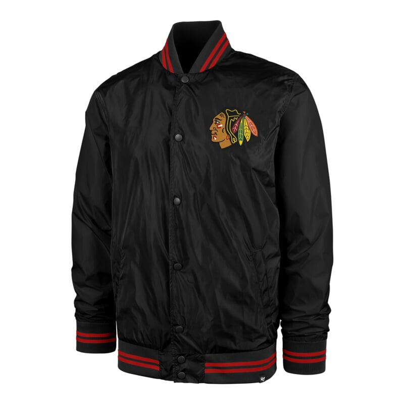 Chicago Blackhawks pánská bunda Core Poly Fill 47 Drift Track Jacket