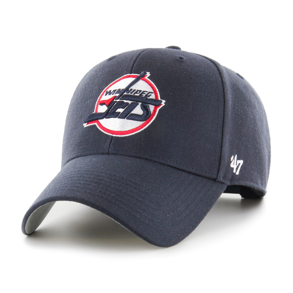 Winnipeg Jets čepice baseballová kšiltovka Sure Shot Snapback 47 MVP Navy