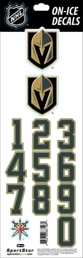 Vegas Golden Knights samolepky na helmu Decals