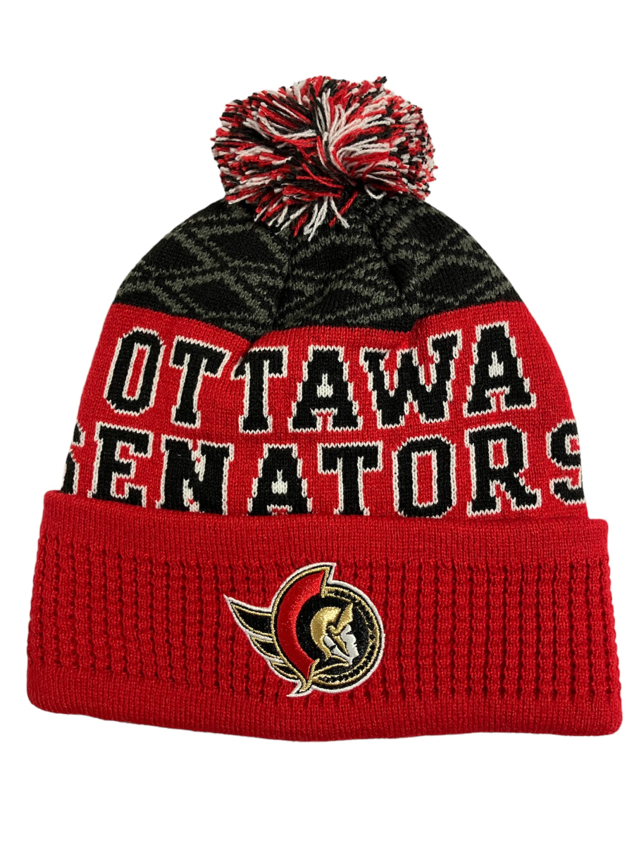 Ottawa Senators dětská zimní čepice Puck Pattern Cuffed
