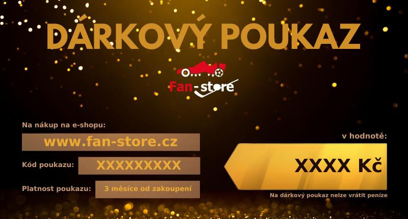Dárkový poukaz fan-store 1500 Kč