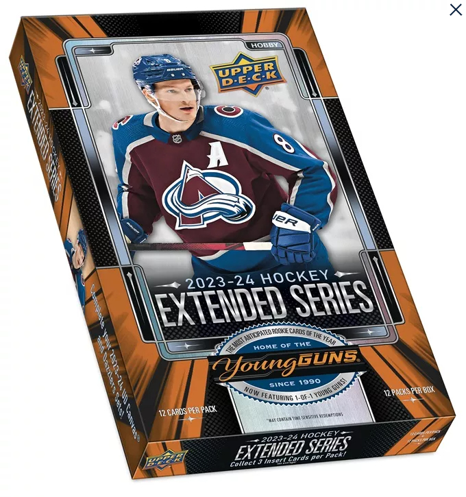NHL boxy hokejové karty NHL 2023-24 Upper Deck Extended Series Hobby Box