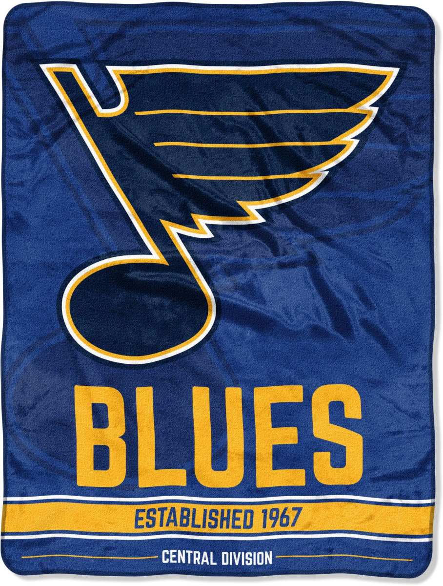 St. Louis Blues deka Plush Micro Throw Logo