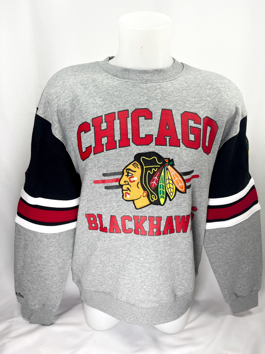 Chicago Blackhawks pánská mikina s kapucí All Over Crew 4.0 Current Logo