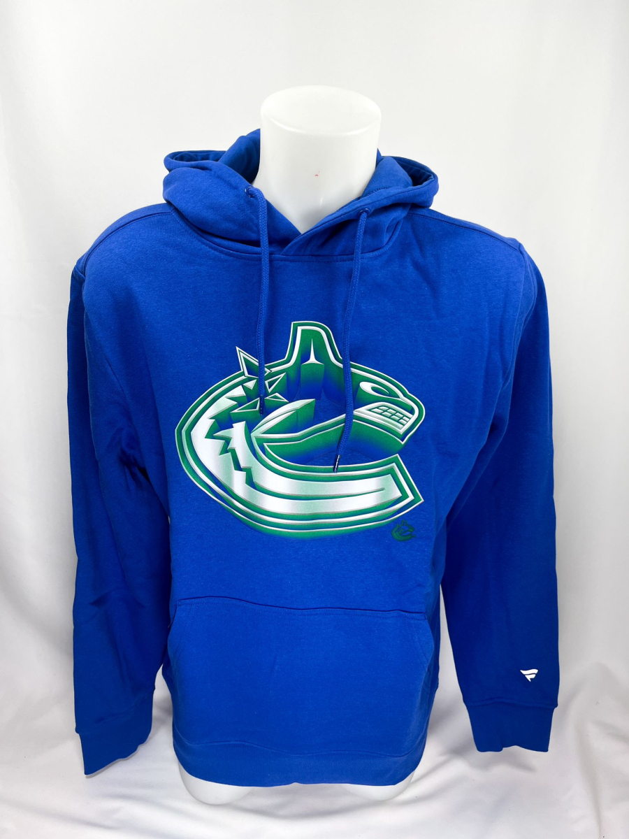 Vancouver Canucks pánská mikina s kapucí Chrome Graphic Hoodie Blue Chip