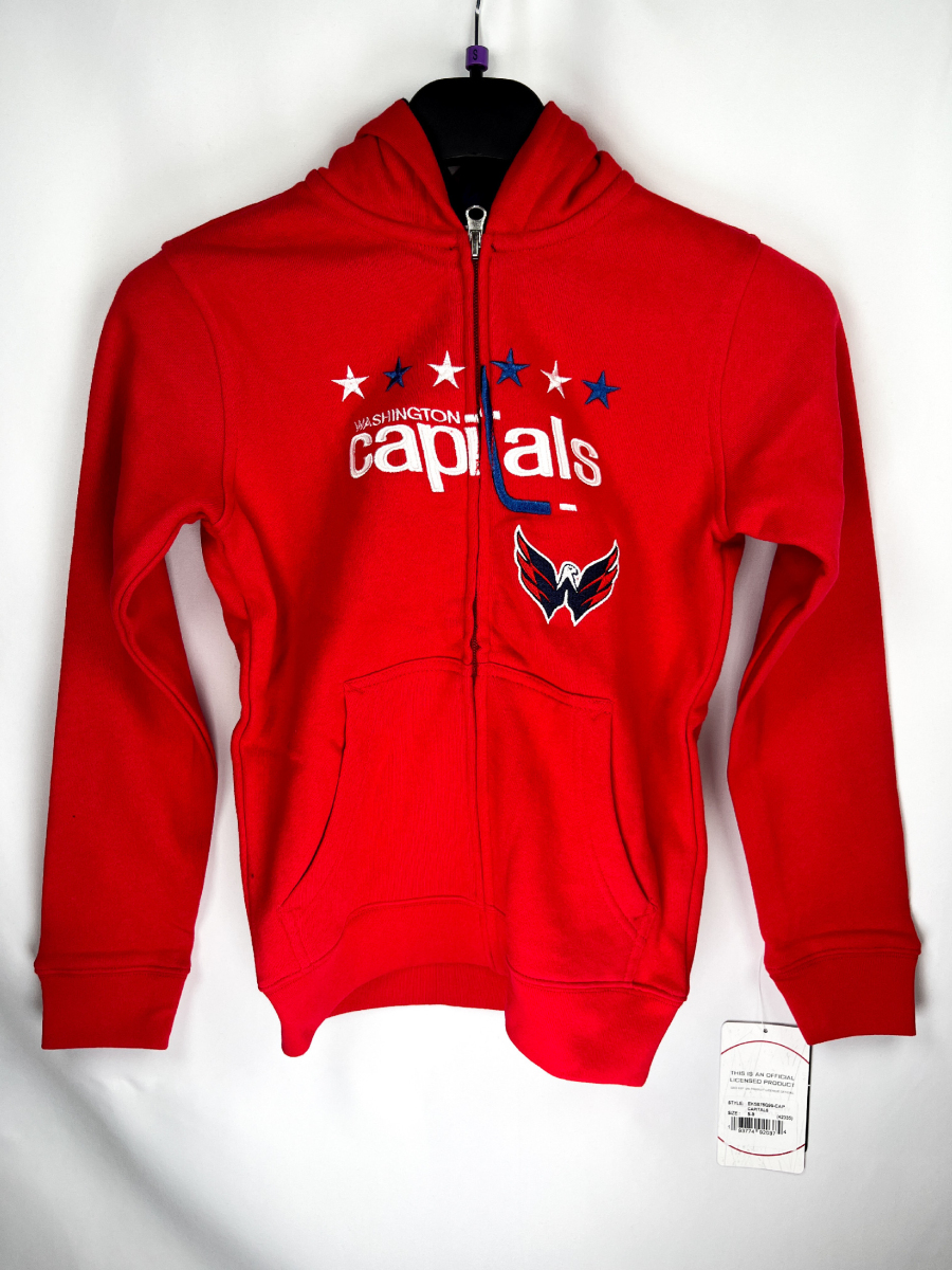 Washington Capitals dětská mikina s kapucí Stated Full Zip Hoodie