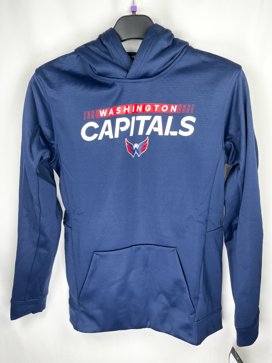 Washington Capitals dětská mikina s kapucí Authentic Pro Hood Po Hoodie
