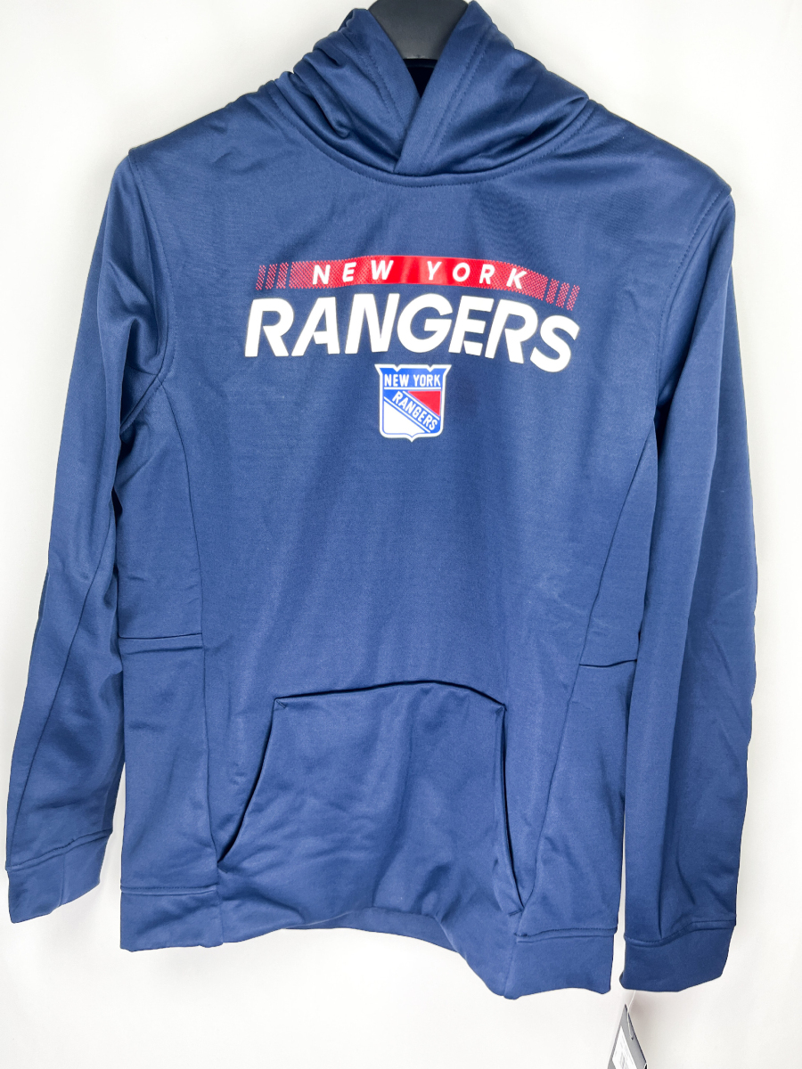 New York Rangers dětská mikina s kapucí Authentic Pro Hood Po Hoodie