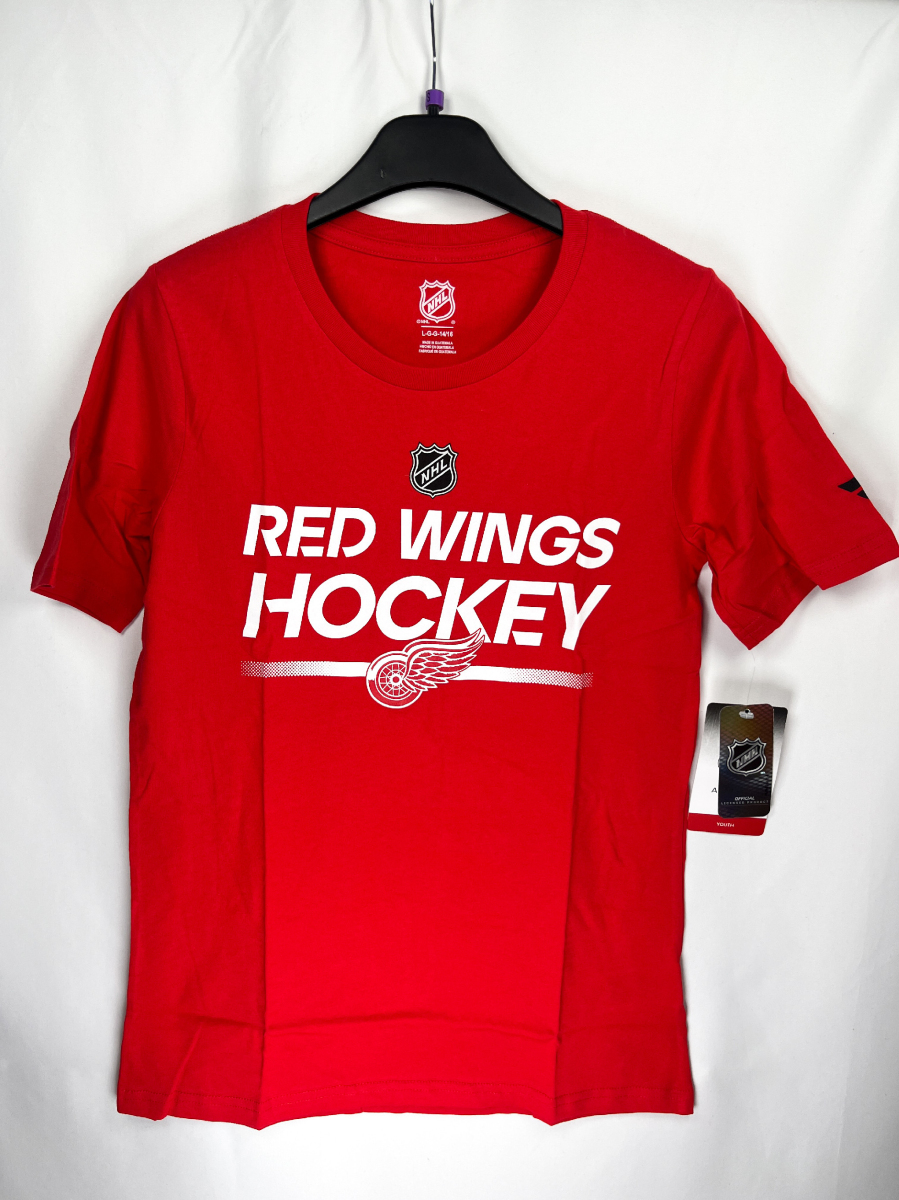 Detroit Red Wings dětské tričko Apro Wordmark Ss Ctn Tee