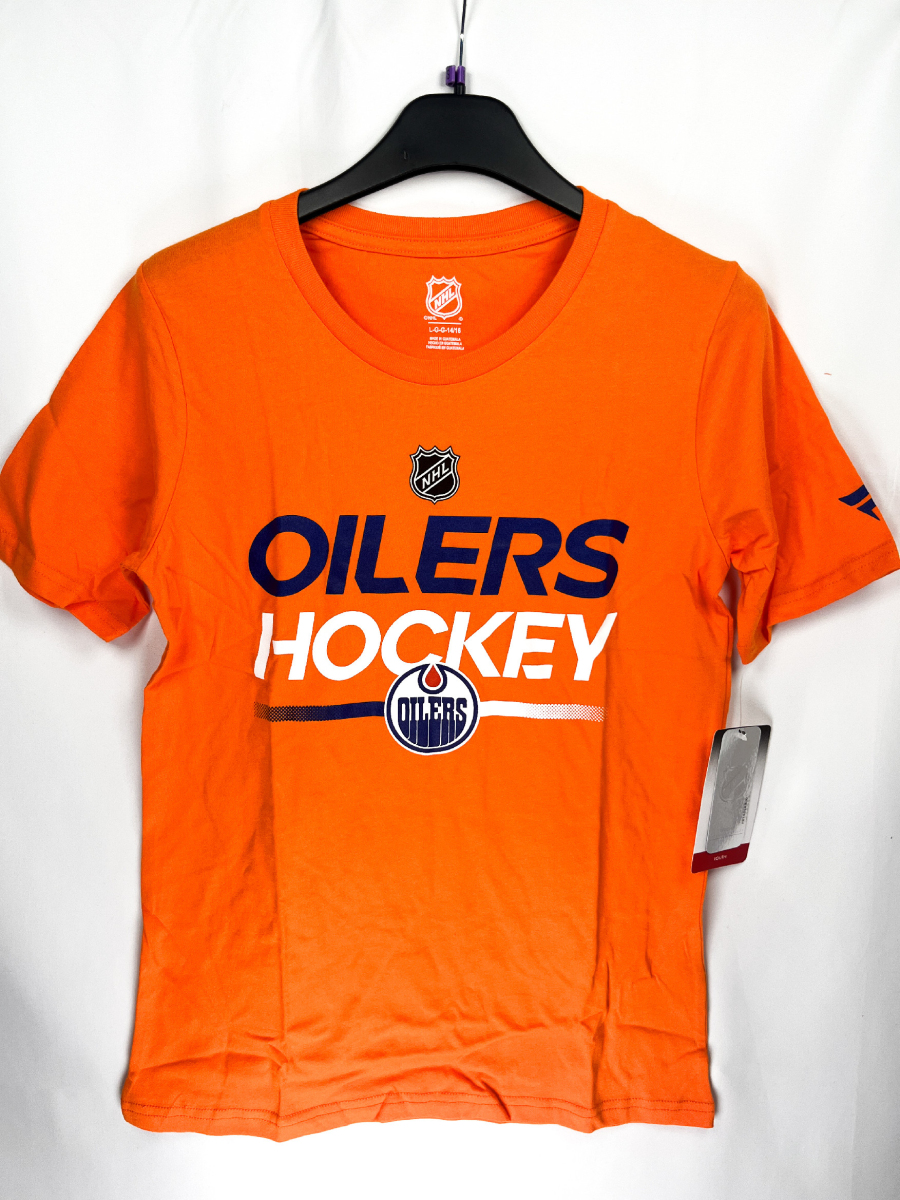Edmonton Oilers dětské tričko Apro Wordmark Ss Ctn Tee