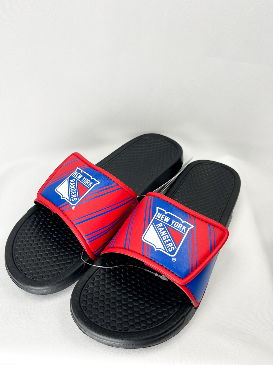 New York Rangers pánské pantofle Legacy Velcro Sport Slide Slipper