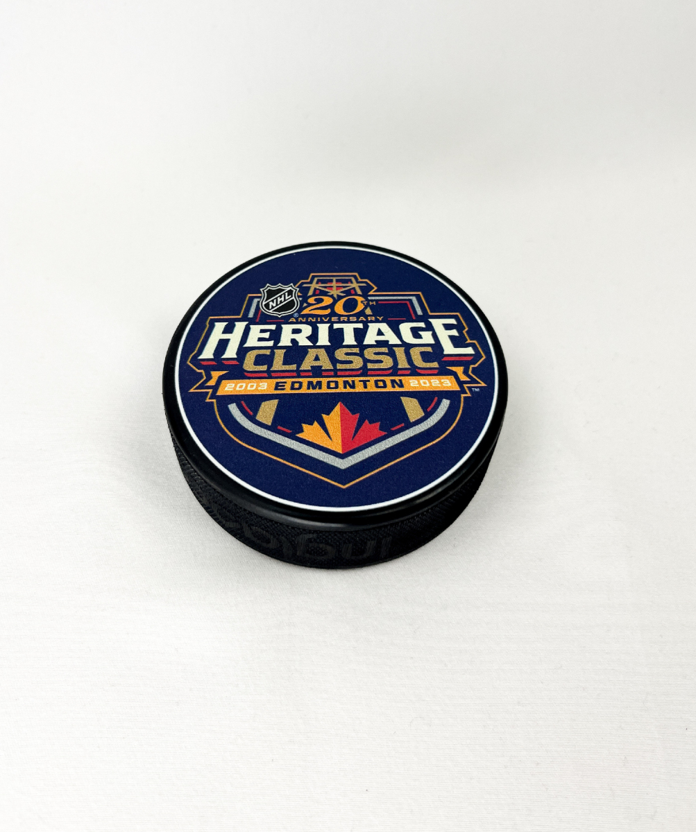 NHL produkty puk Heritage Classic 2023 Edmonton Generic Souvenirc Bulk
