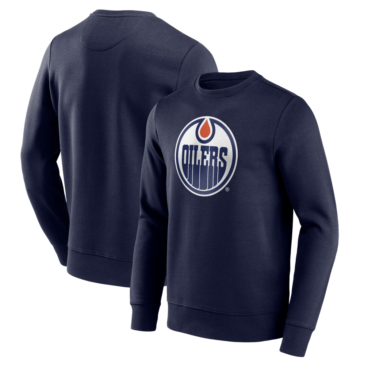 Edmonton Oilers pánská mikina Primary Logo Graphic Crew Sweatshirt - VALUE
