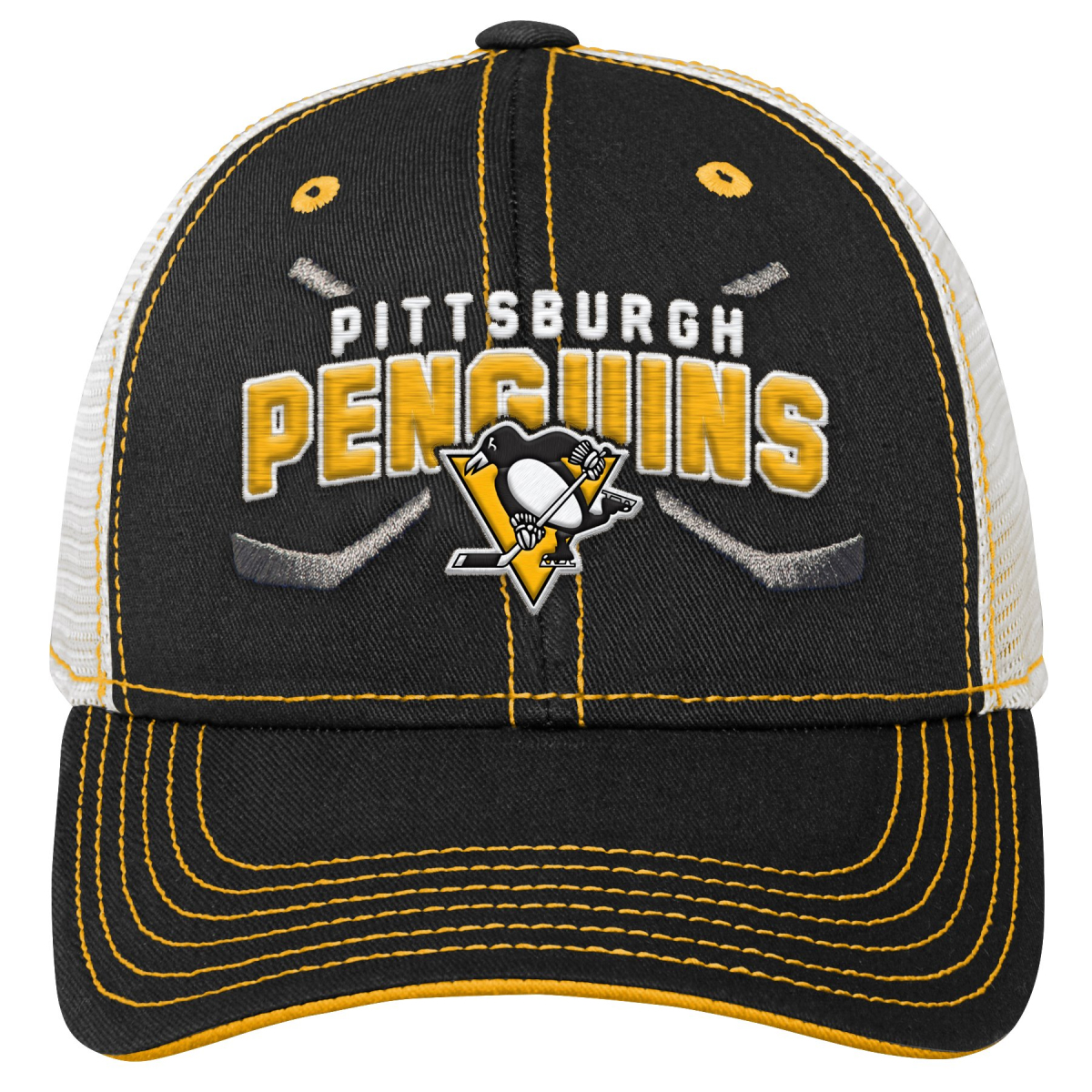 Pittsburgh Penguins čepice baseballová kšiltovka Lockup Meshback Adjustable