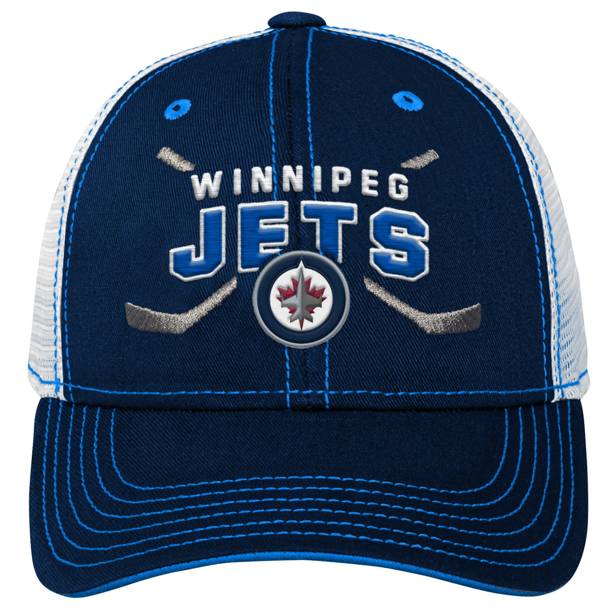Winnipeg Jets dětská čepice baseballová kšiltovka Lockup Meshback Adjustable