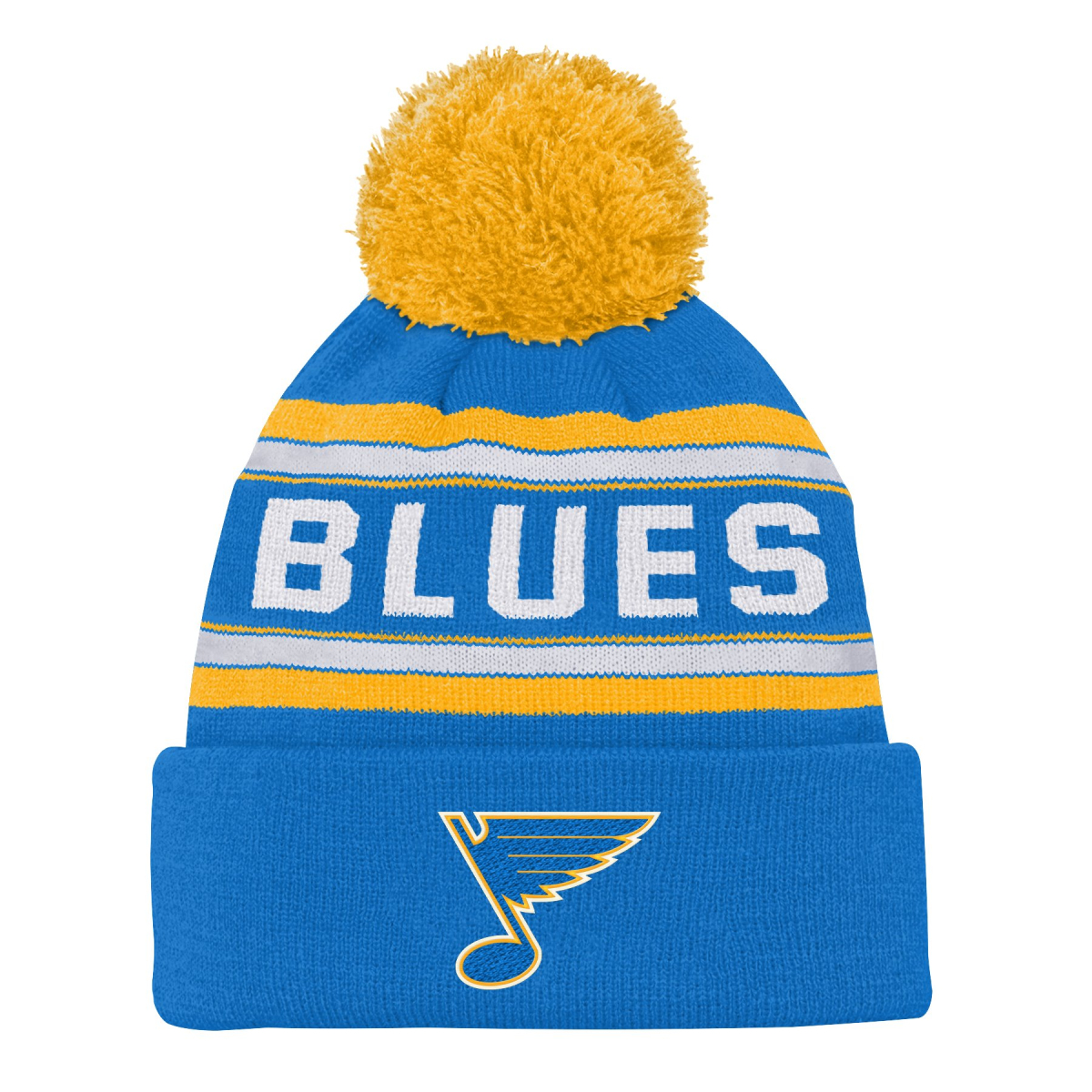 St. Louis Blues dětská zimní čepice 3Rd Jersey Jacquard Cuff Pom