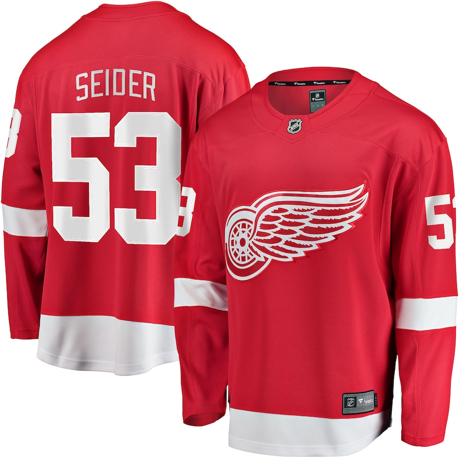 Detroit Red Wings hokejový dres #53 Moritz Seider Breakaway Alternate Jersey Distribuce: USA