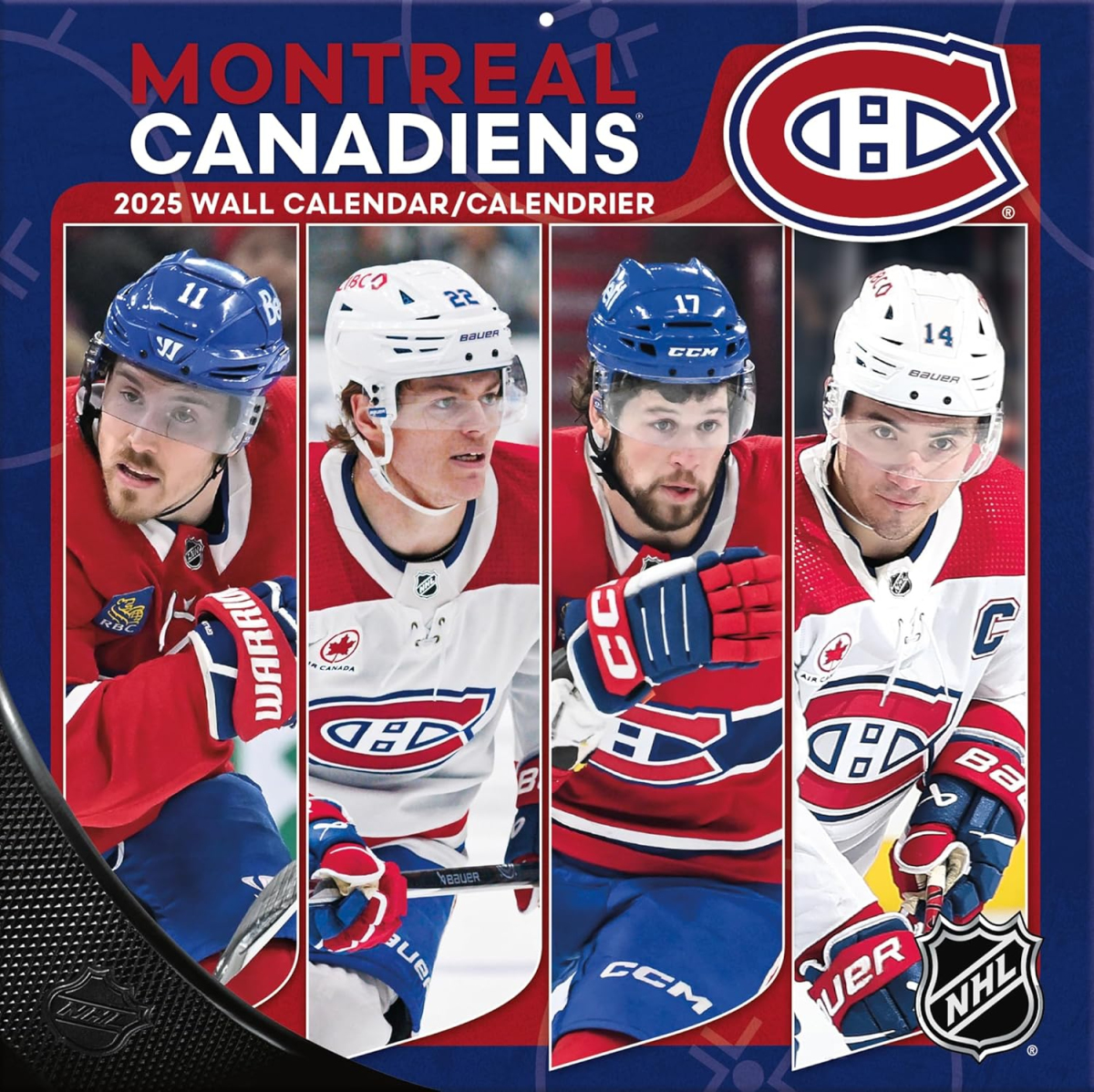 Montreal Canadiens kalendář 2025 Wall Calendar