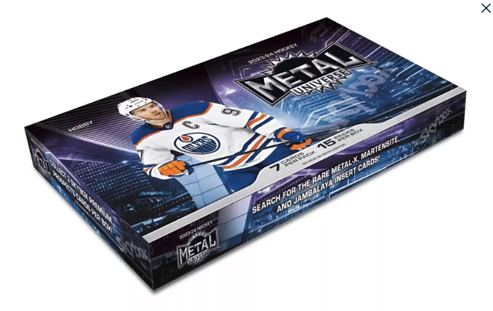 NHL boxy hokejové karty NHL 2023-24  Upper Deck Skybox Metal Universe Hobby Box