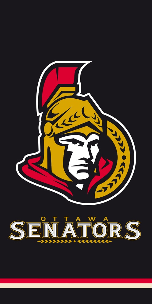 Ottawa Senators plážová osuška black