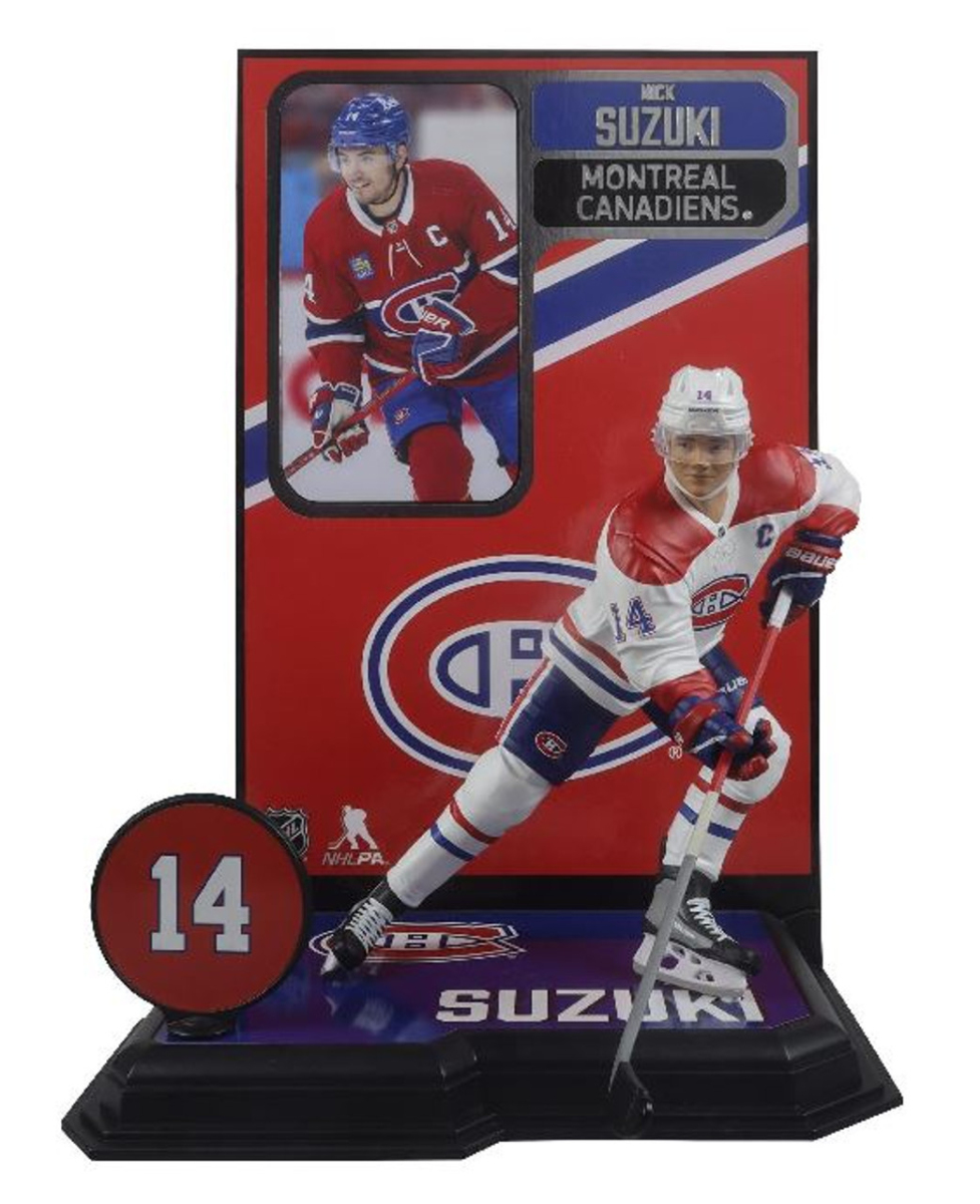 Montreal Canadiens figurka Nick Suzuki #14 Figure SportsPicks 2023/2024 Season Away Jersey