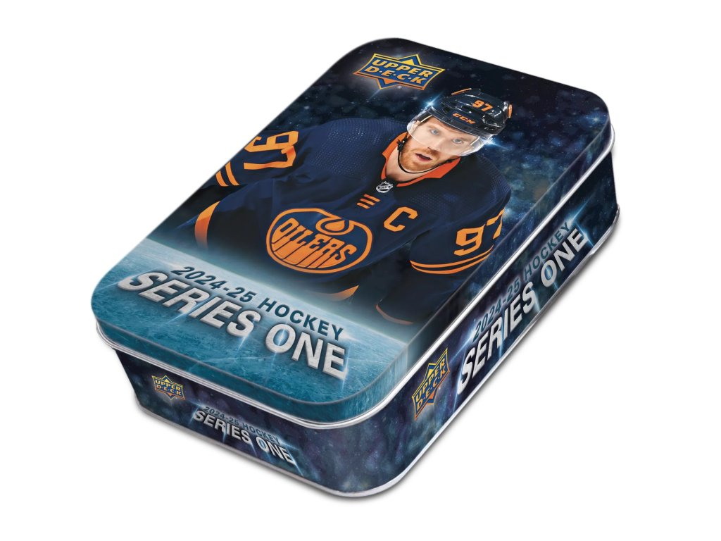 NHL boxy hokejové karty NHL 2024-25 Upper Deck Series 1 Tin Box
