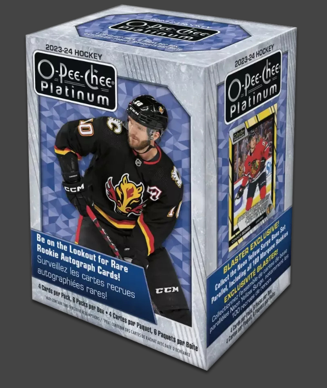 NHL boxy hokejové karty NHL 2023-24 Upper Deck O-Pee-Chee Platinum Blaster Box