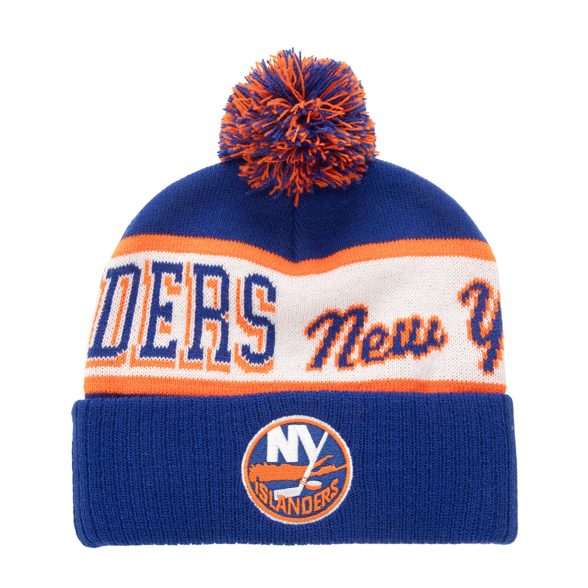 New York Islanders zimní čepice Block Sweep Pom Knit