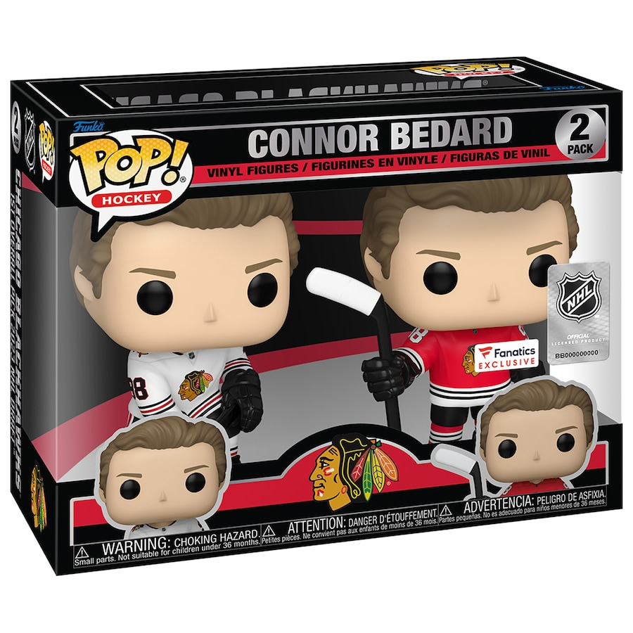 Chicago Blackhawks figurka POP! Connor Bedard #98 Funko Fanatics Exclusive Two-Pack