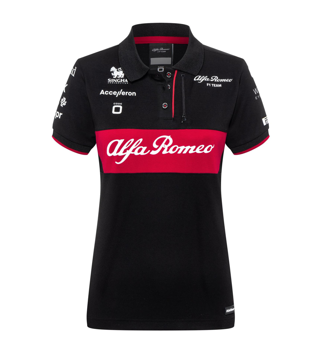 Alfa Romeo Racing dámské polo tričko official black F1 Team 2023