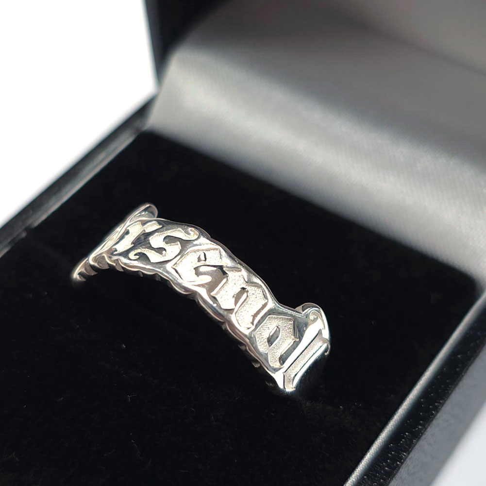 FC Arsenal prsten Sterling Silver Text Ring - V