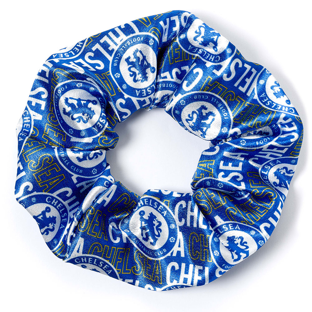 FC Chelsea gumička do vlasů colourful satin