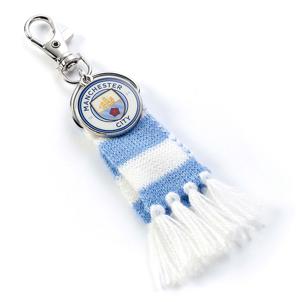Manchester City přívěšek na tašku Blue Bar Scarf