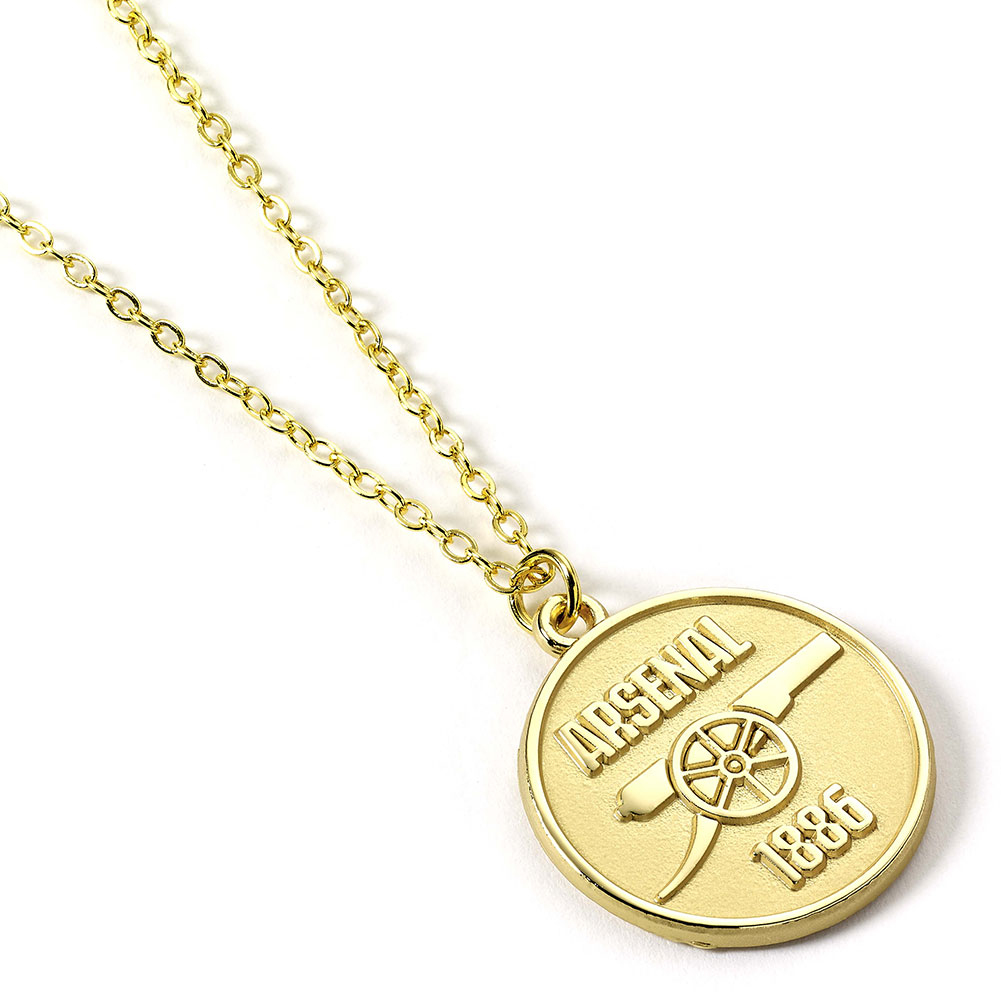 FC Arsenal přívěšek na krk Gold Finish Crest Necklace