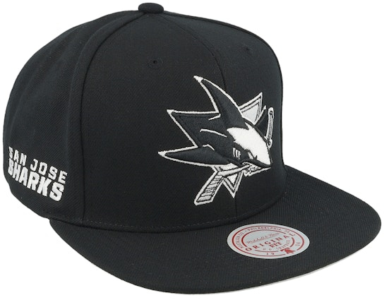 San Jose Sharks čepice flat kšiltovka Evergreen Black White Snapback