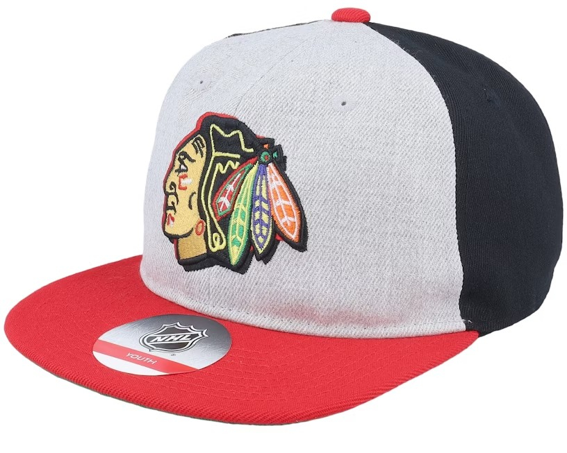 Chicago Blackhawks dětská čepice flat kšiltovka Lifestyle Deadstock Grey