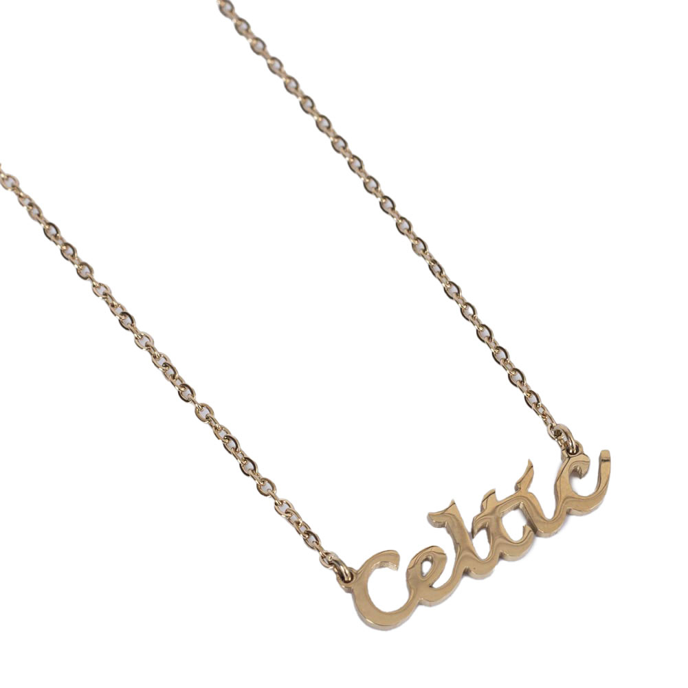 FC Celtic přívěšek na krk Gold Plated Name Dropper Necklace