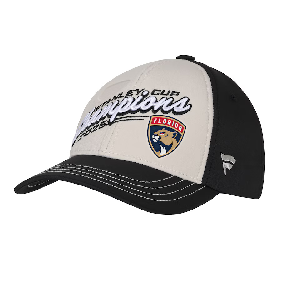Florida Panthers dětská čepice baseballová kšiltovka 2025 Stanley Cup Champions Locker Room Adjustable Hat