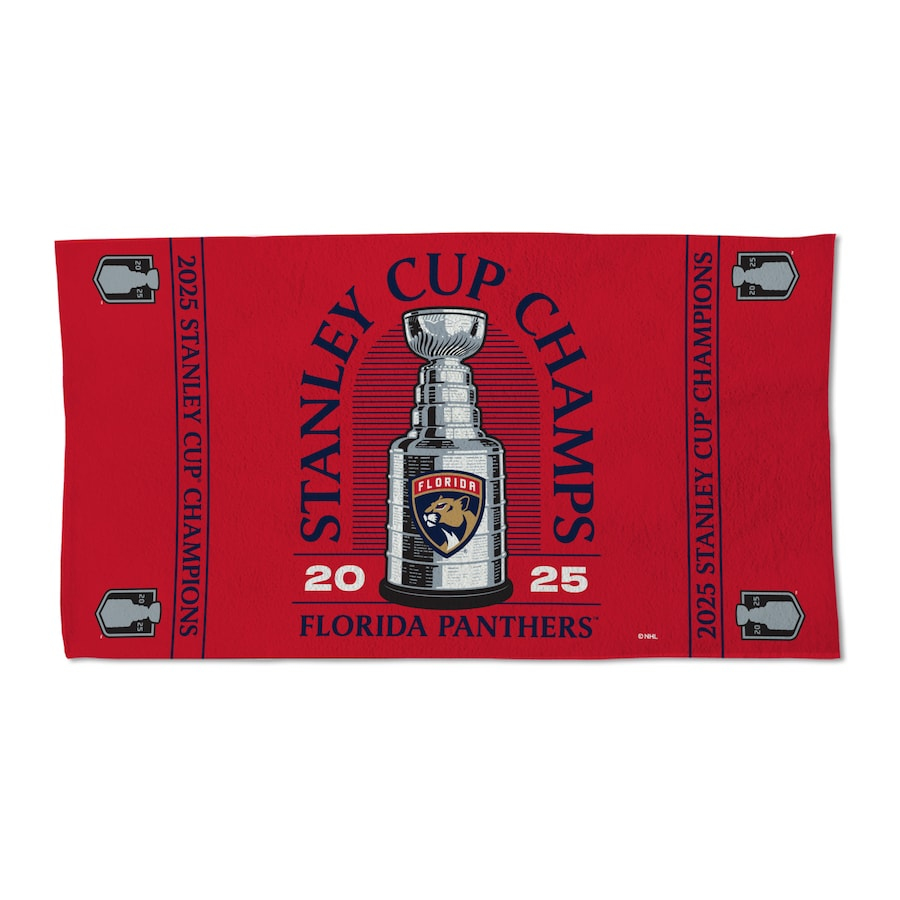 Florida Panthers osuška 2025 Stanley Cup Champions Locker Room Double-Sided Celebration
