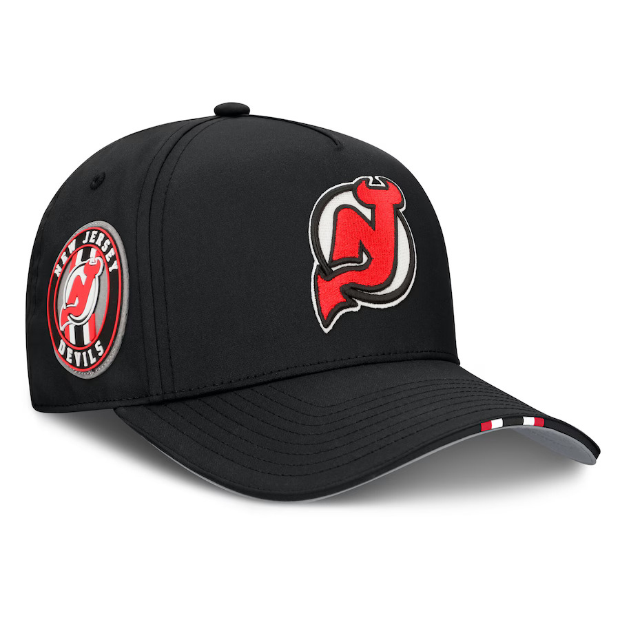New Jersey Devils čepice baseballová kšiltovka 2025 Draft Authentic Pro Structured Adjustable