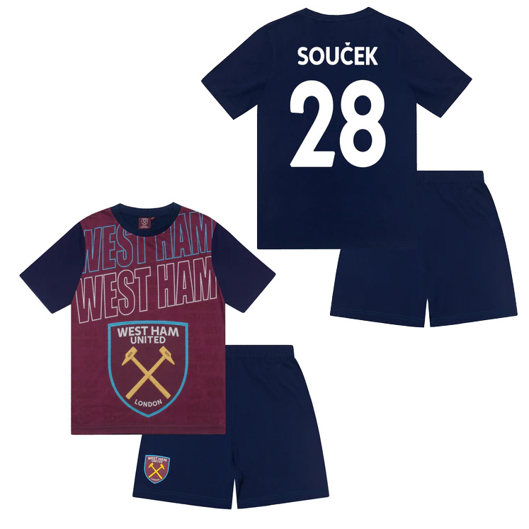 West Ham United dětské pyžamo Text Souček